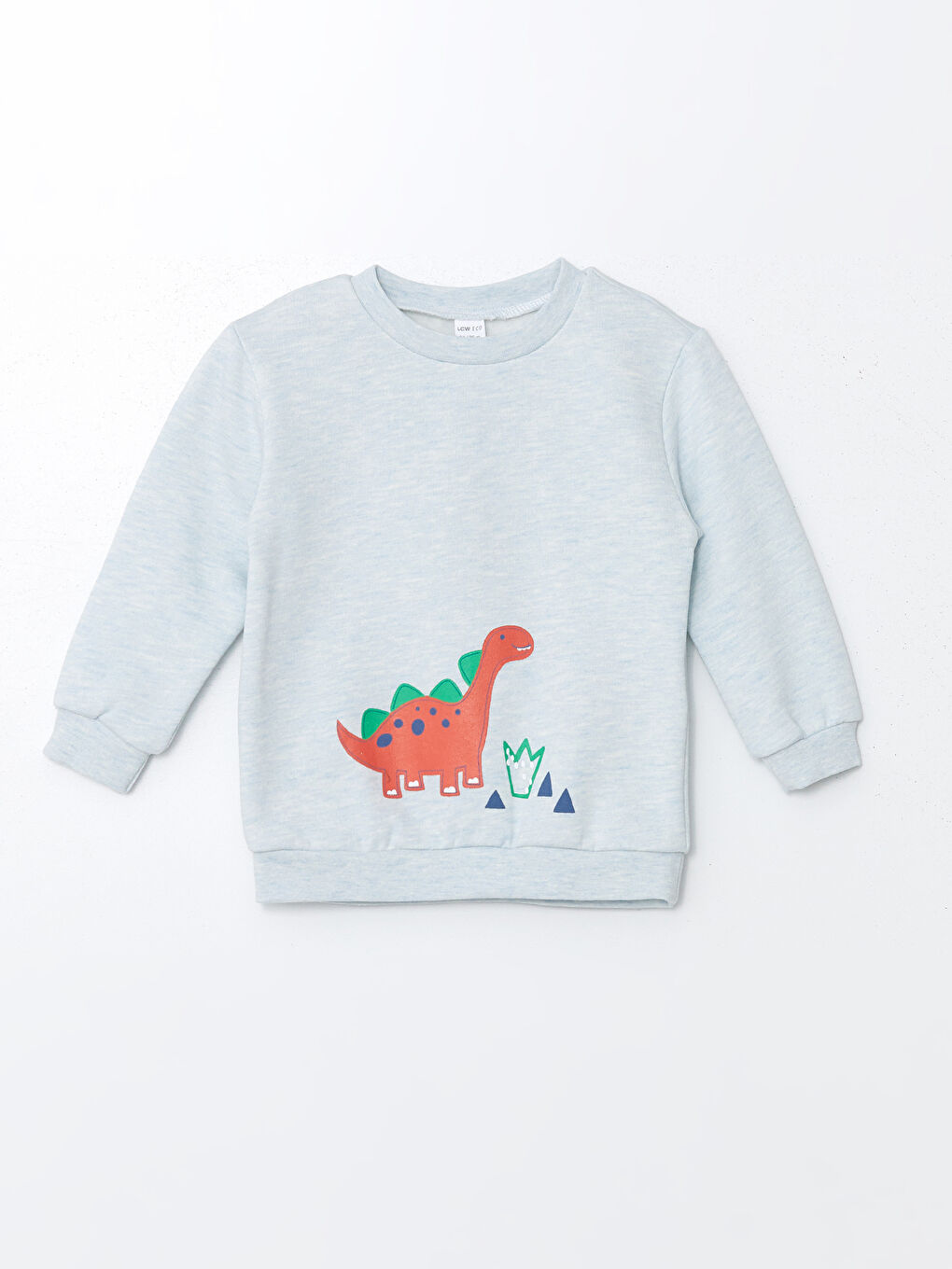 Mavi Bisiklet Yaka Uzun Kollu Baskılı Erkek Bebek Sweatshirt  ve Eşofman Alt 2'li Takım-1