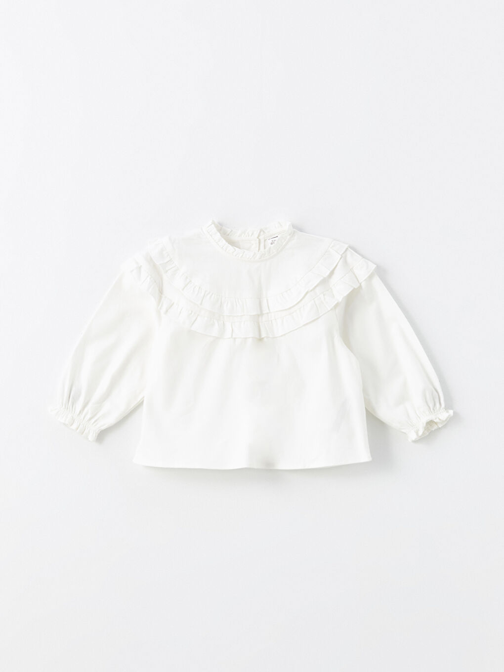 LCW Kids Long Sleeve Embroidered Baby Girls' Shirt -W4HM56Z1-FDU