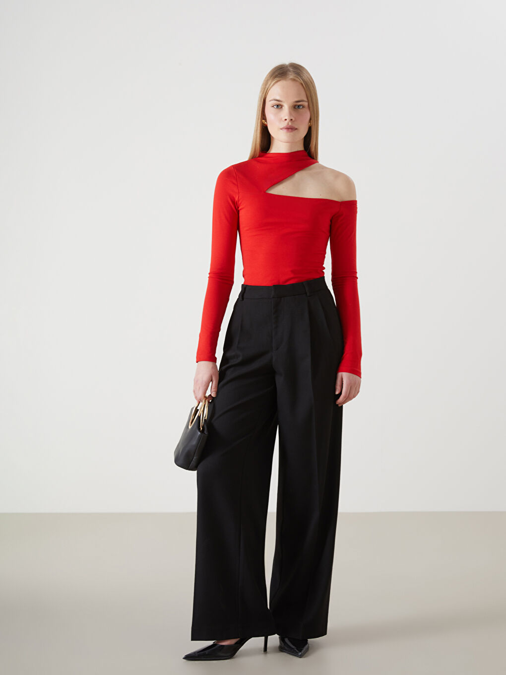 LC Waikiki Loose Fit Women's Trousers -W4HM79Z8-CVL
