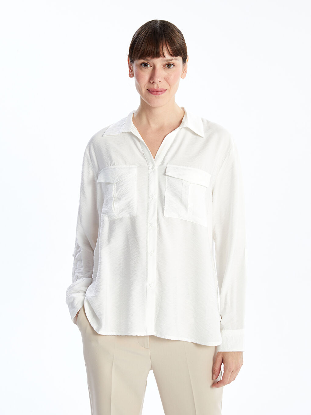 LC Waikiki Loose Fit Voile Women's Shirt -W4HN12Z8-EEW