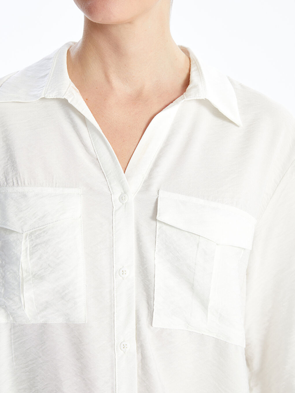 LC Waikiki Loose Fit Voile Women's Shirt -W4HN12Z8-EEW