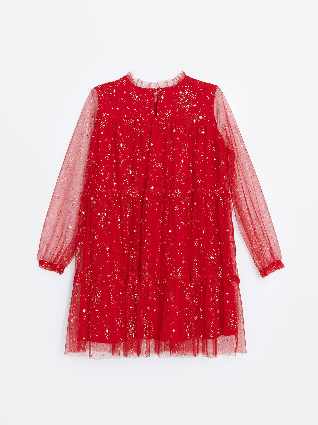 Crew Neck Sparkly Girls' Dress -W4HN21Z4-LTQ