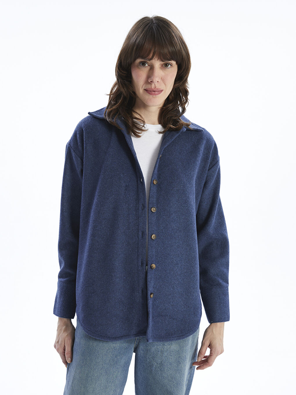 Oversize Women's Flannel Shirt Jacket