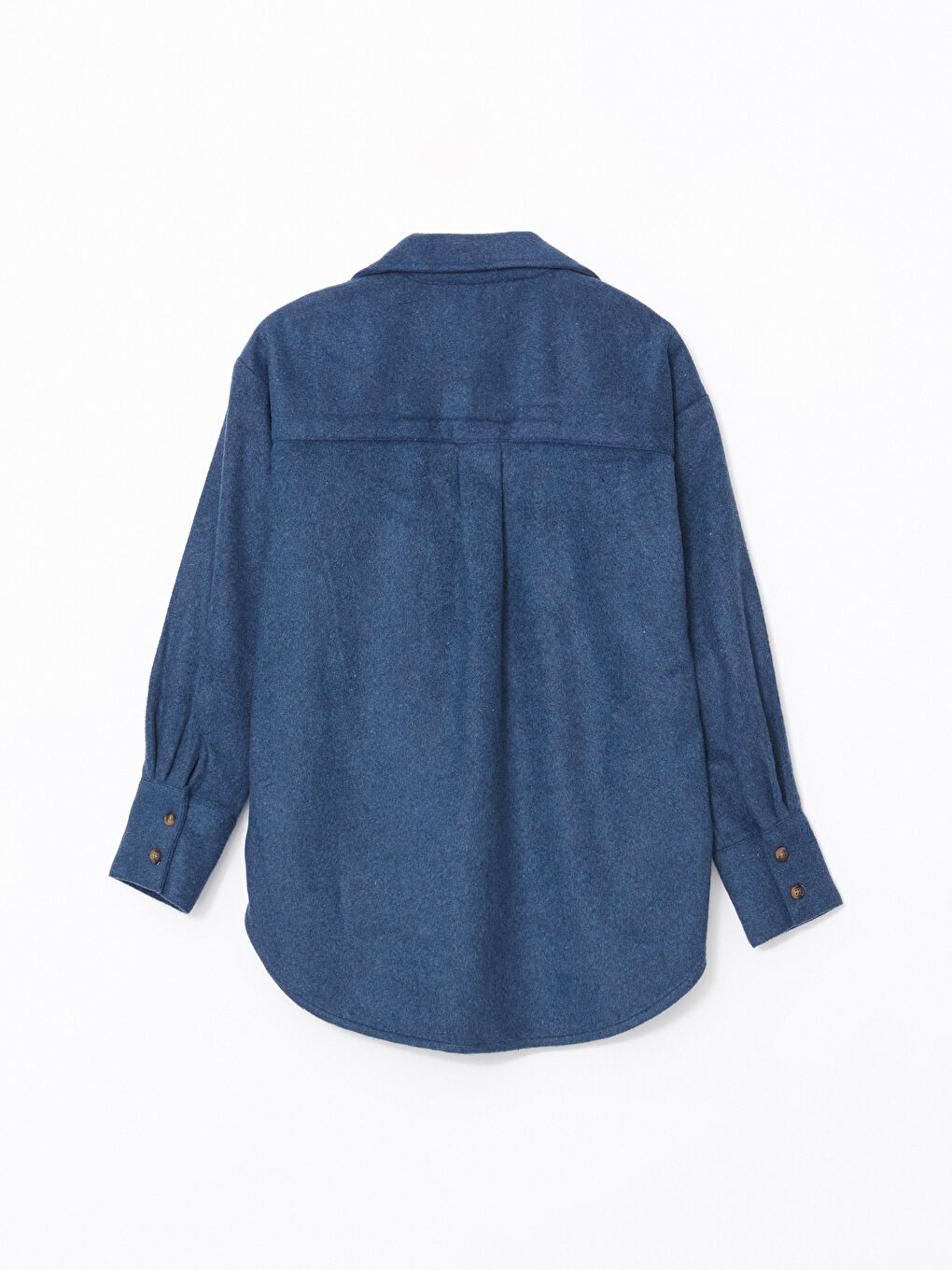 Oversize Women's Flannel Shirt Jacket-5