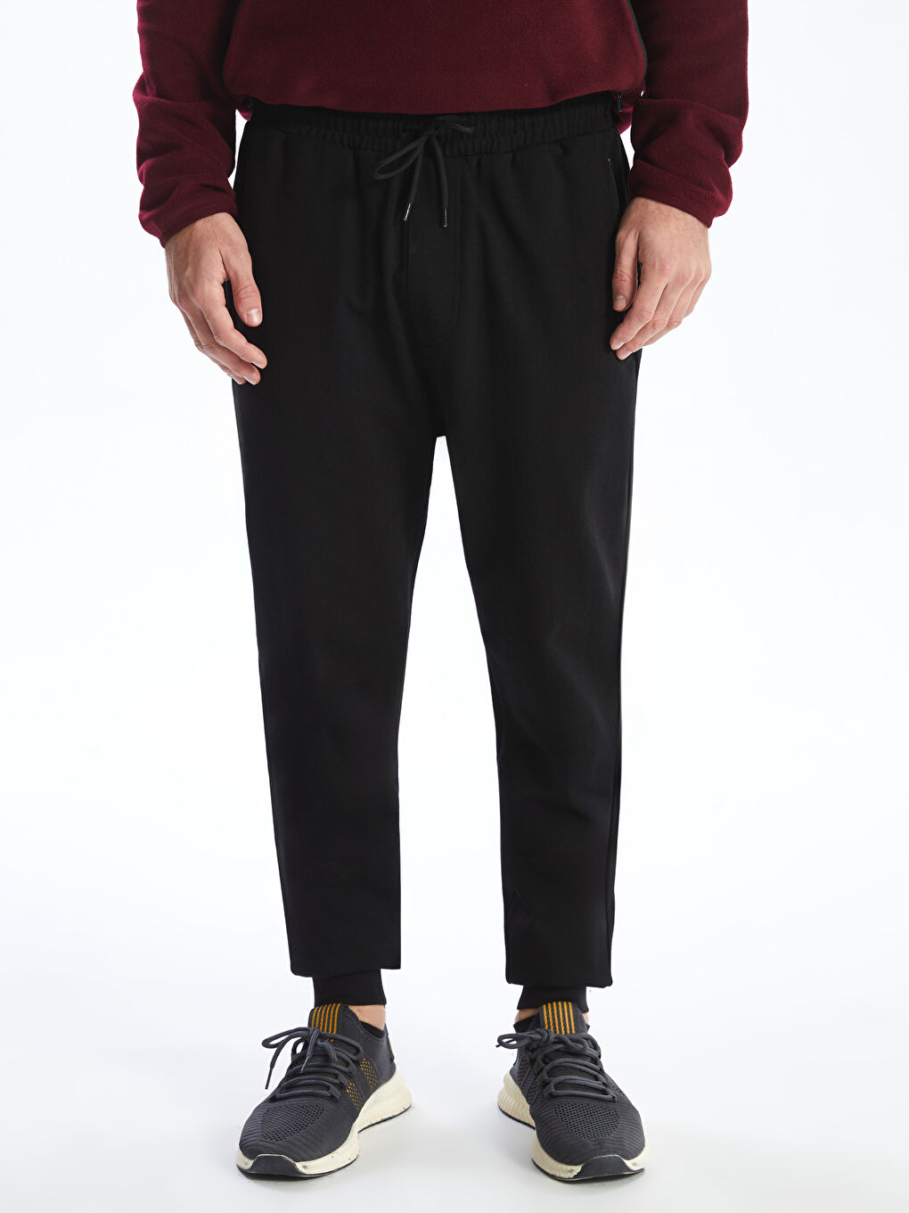 Siyah Slim Fit Erkek Jogger Eşofman Altı-1