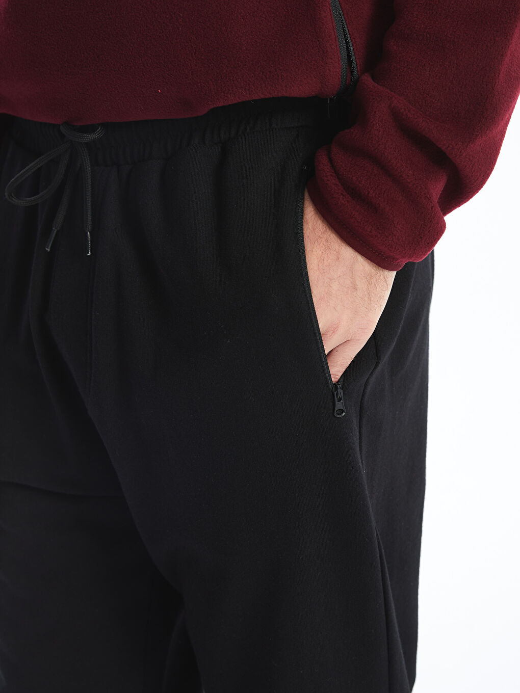 Siyah Slim Fit Erkek Jogger Eşofman Altı-2