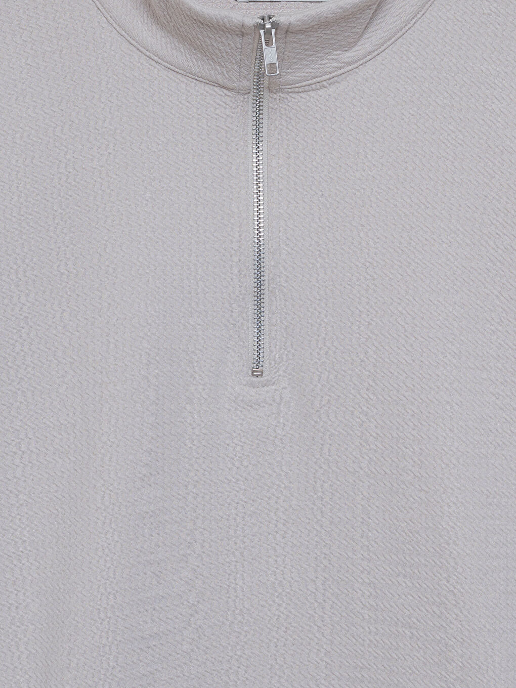 LCW Vision Zippered Funnel Neck Long Sleeve Men's Sweatshirt -W4HP48Z8-J0B
