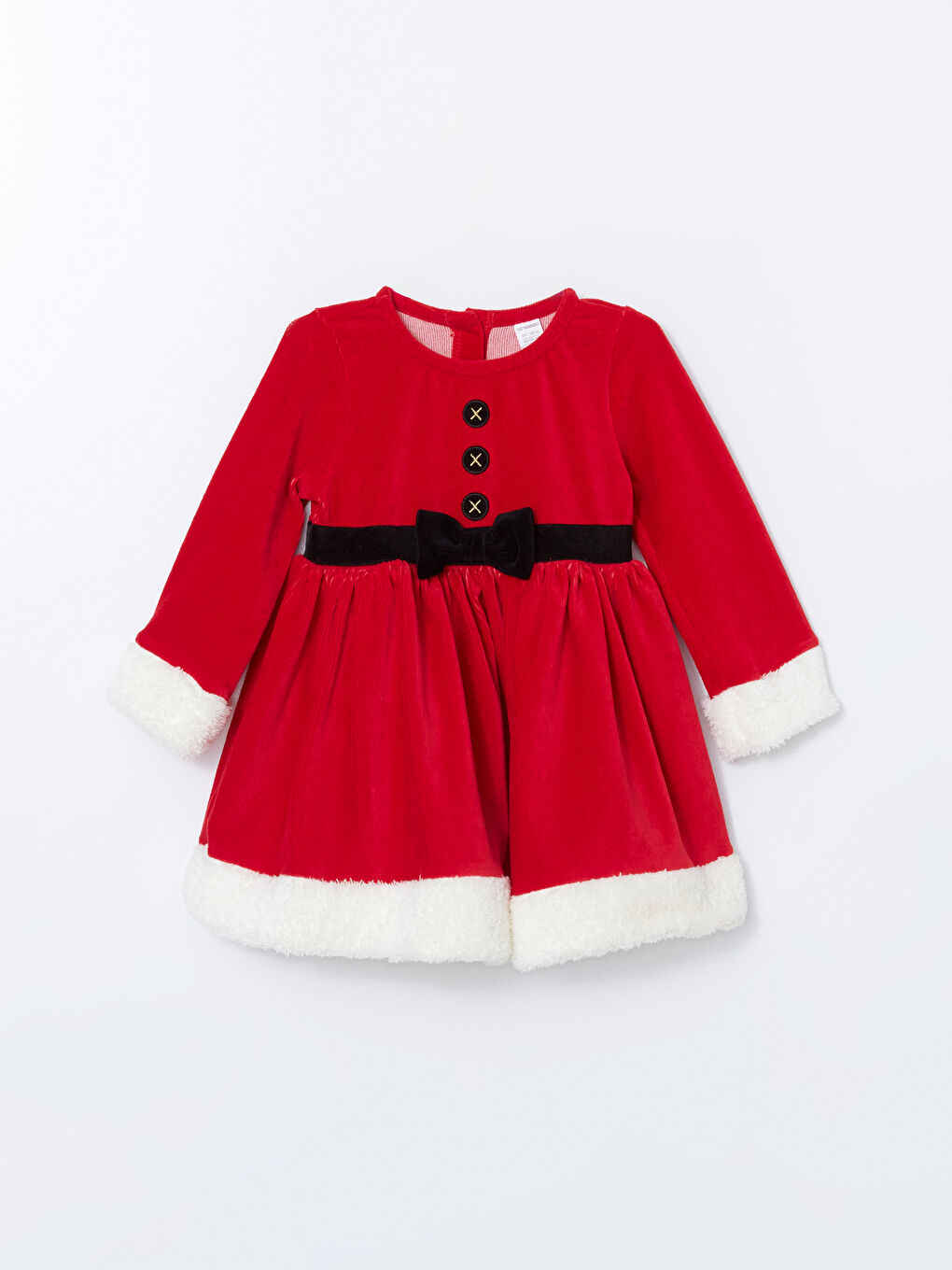 Різдвяна сукня з оксамиту для дівчаток-1