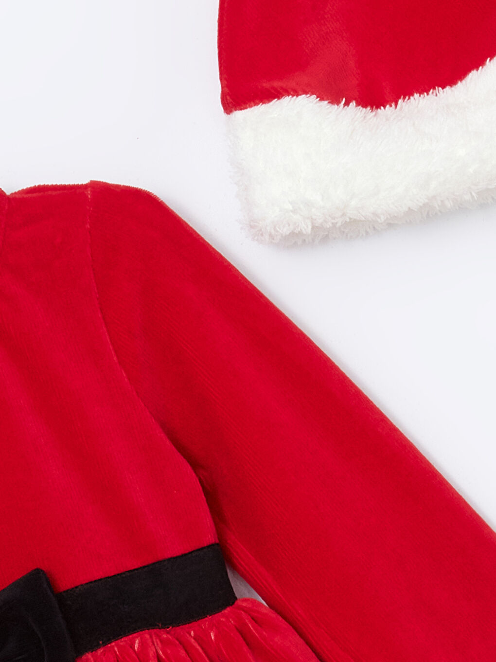 Різдвяна сукня з оксамиту для дівчаток-2