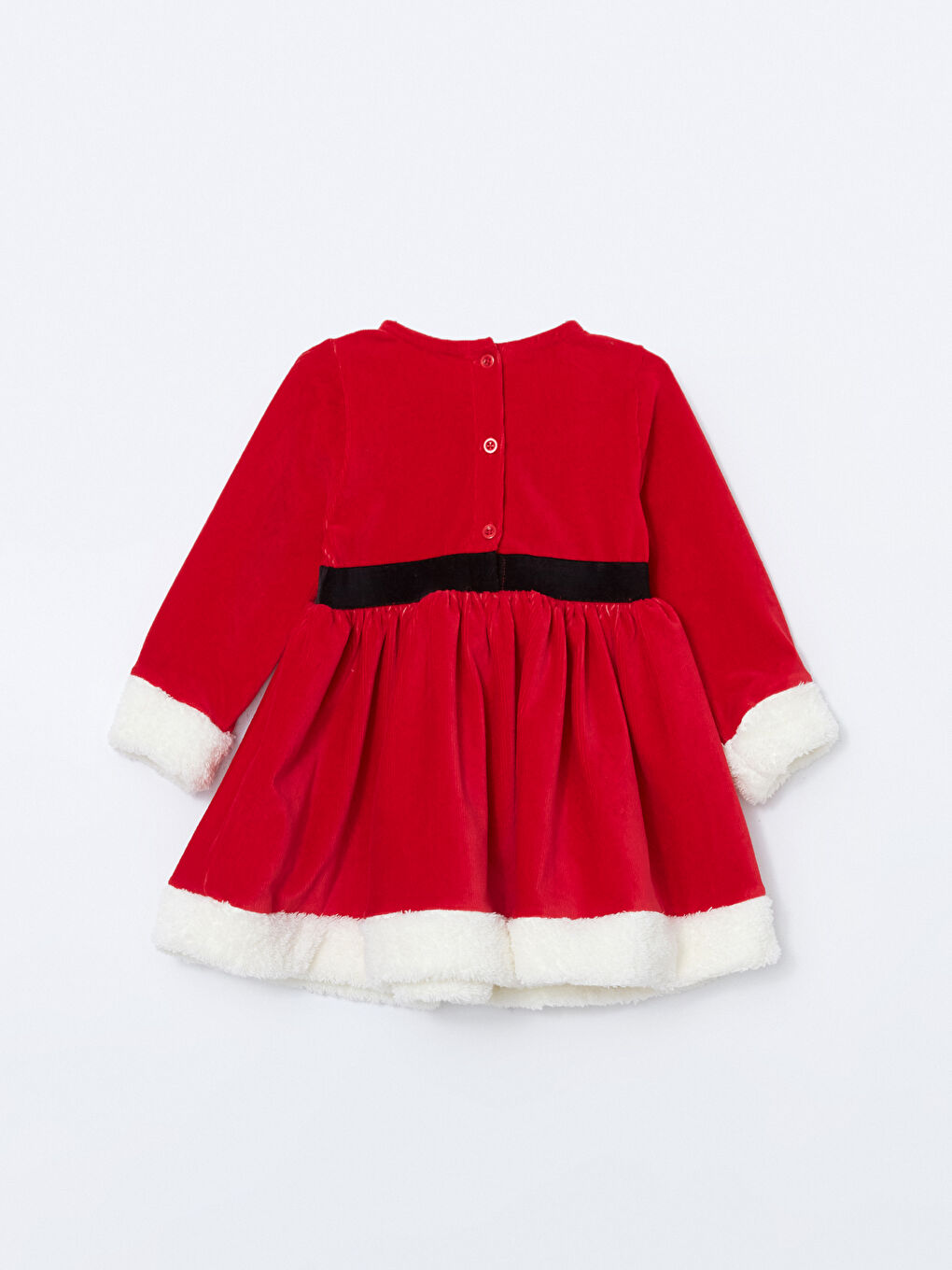 Різдвяна сукня з оксамиту для дівчаток-3
