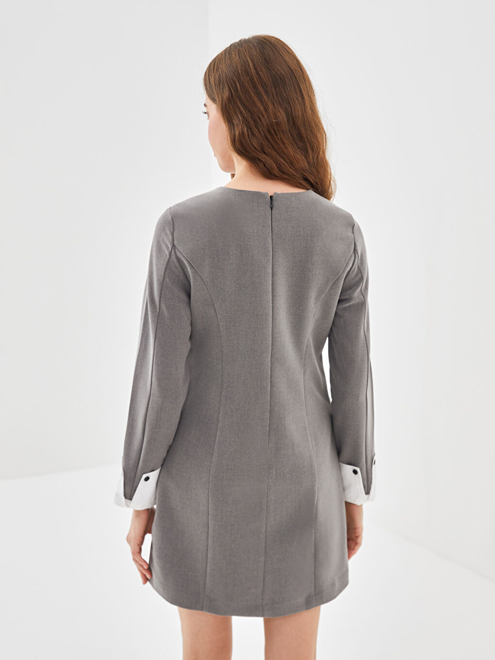 Crew Neck Women's Dress-3