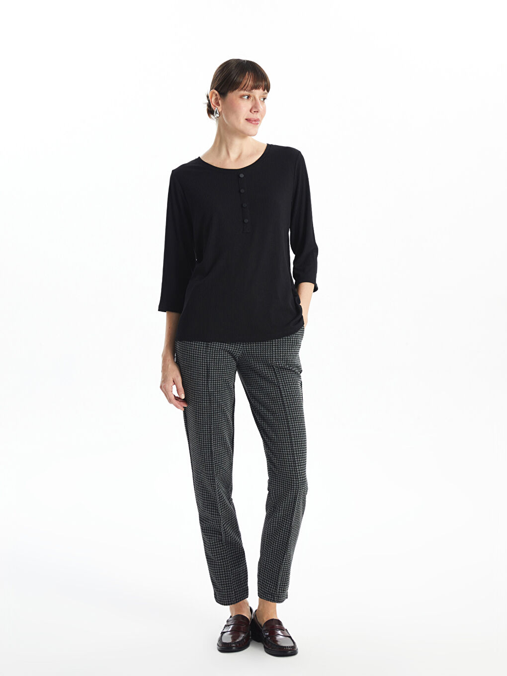 Slim Fit Crowbar Patterned Trousers -W4HP96Z8-MHS