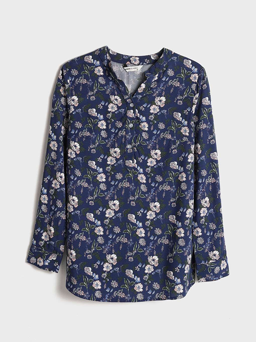 Notch Neck Floral Women's Blouse