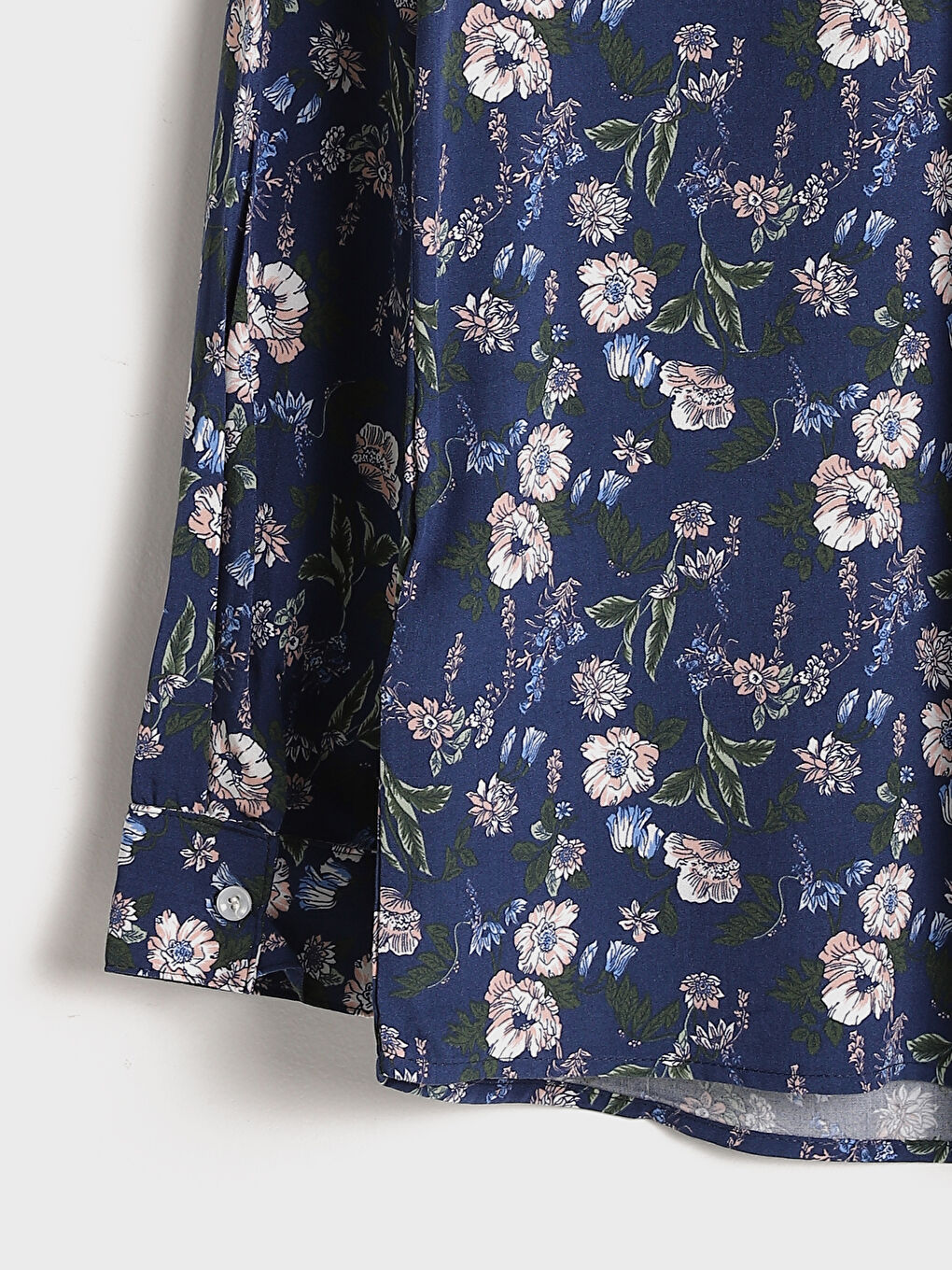 Notch Neck Floral Women's Blouse-3