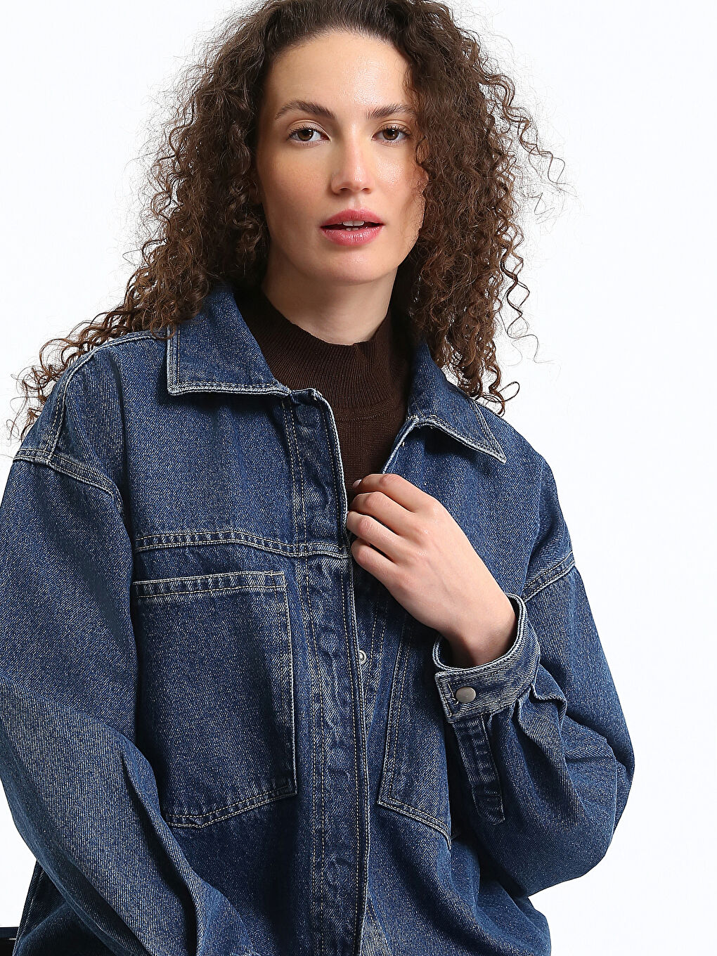 Oversize Women's Denim Jacket-2