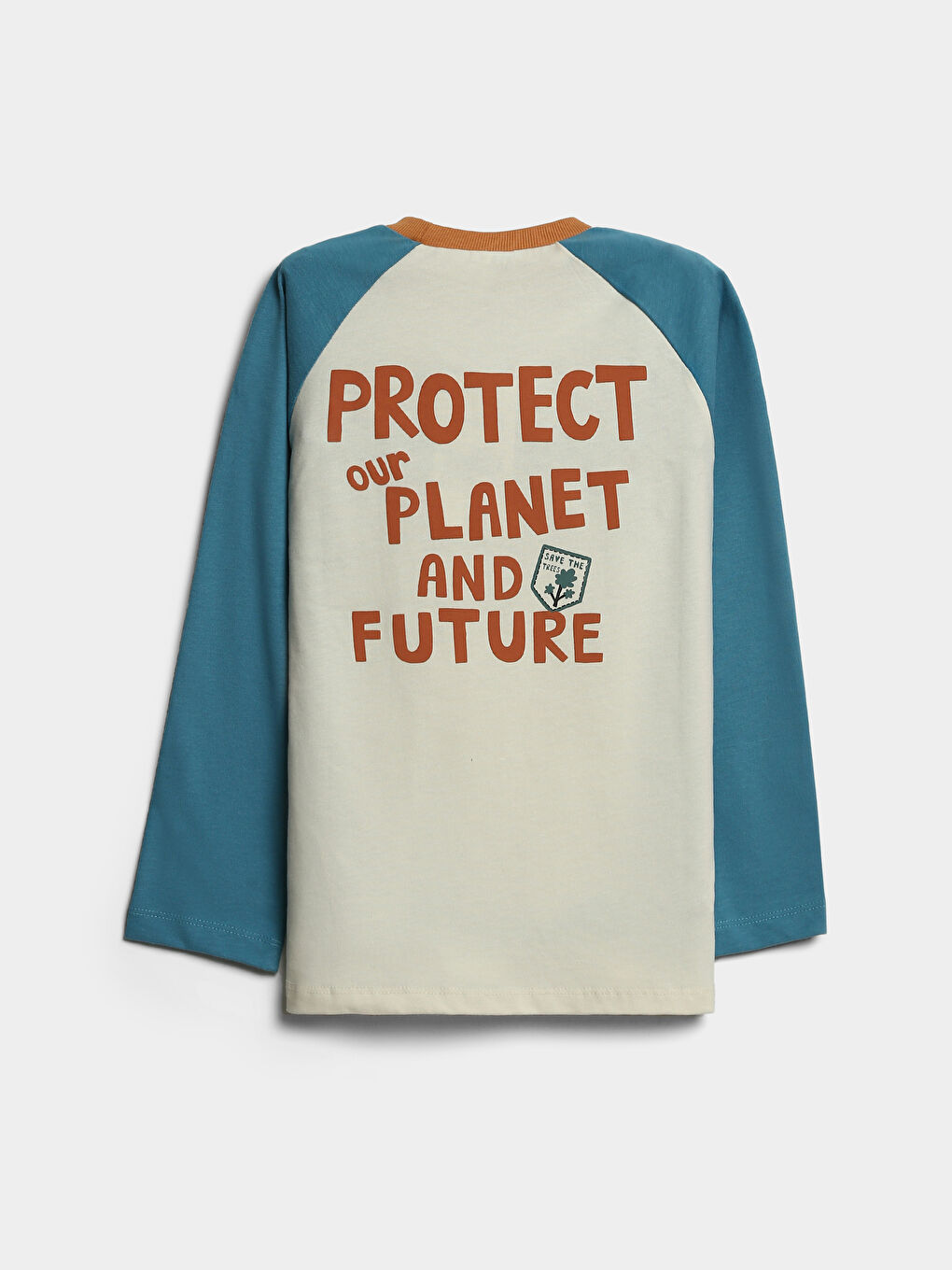 Crew Neck Printed Boys' Pyjama Top-1