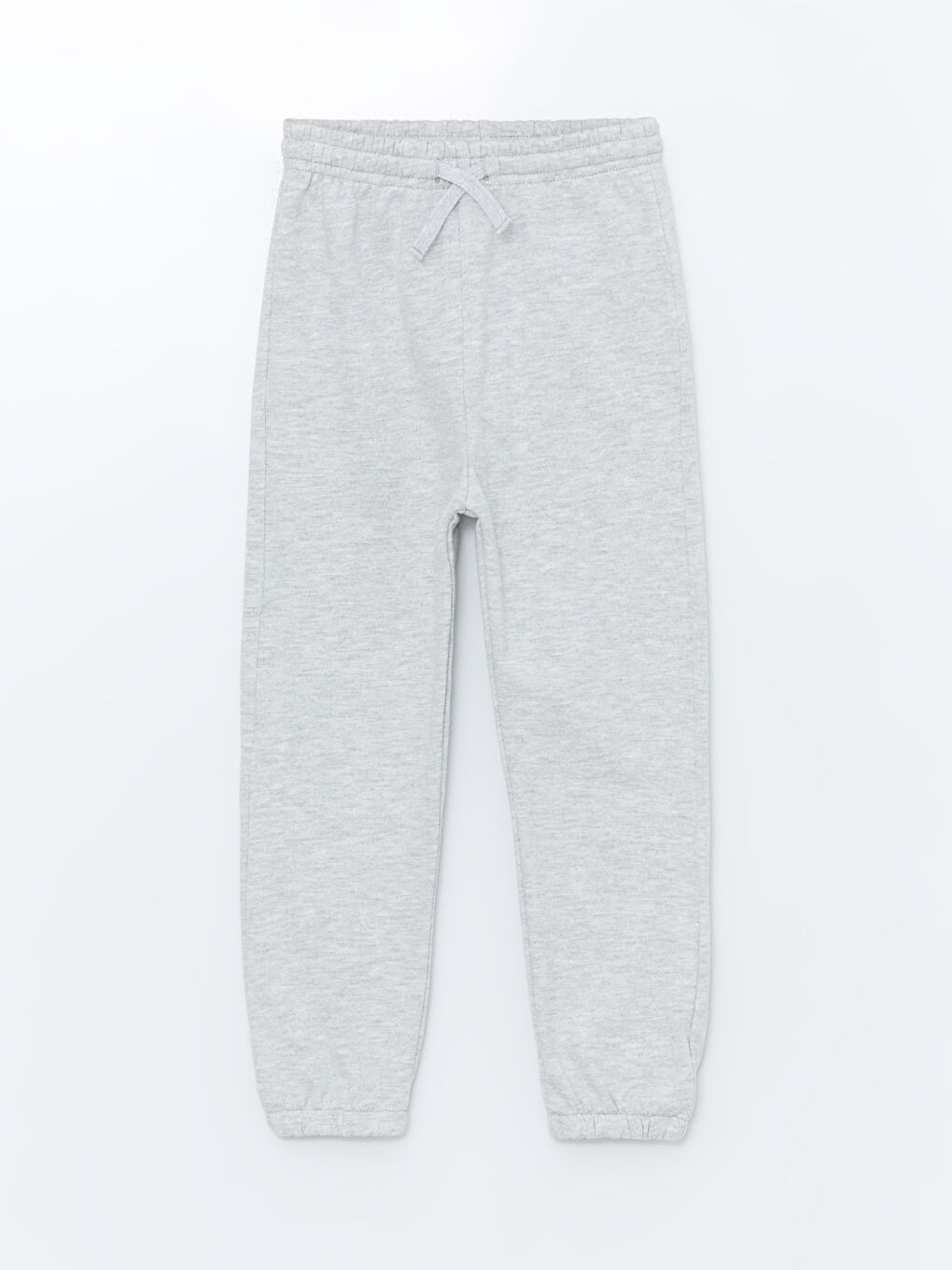 Beyaz Beli Lastikli Basic Erkek Çocuk Jogger Eşofman Alt