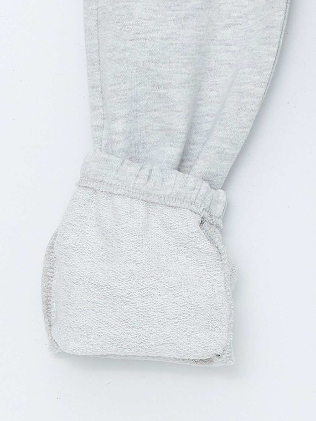 Beyaz Beli Lastikli Basic Erkek Çocuk Jogger Eşofman Alt-1