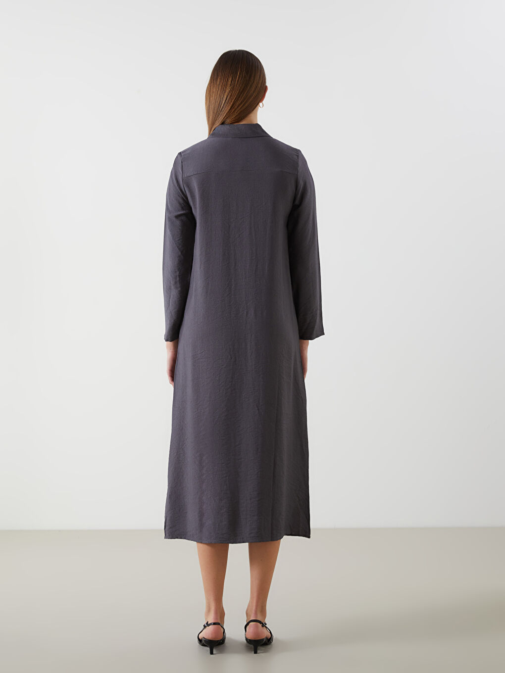 Plain Pocket Women's Abaya-3