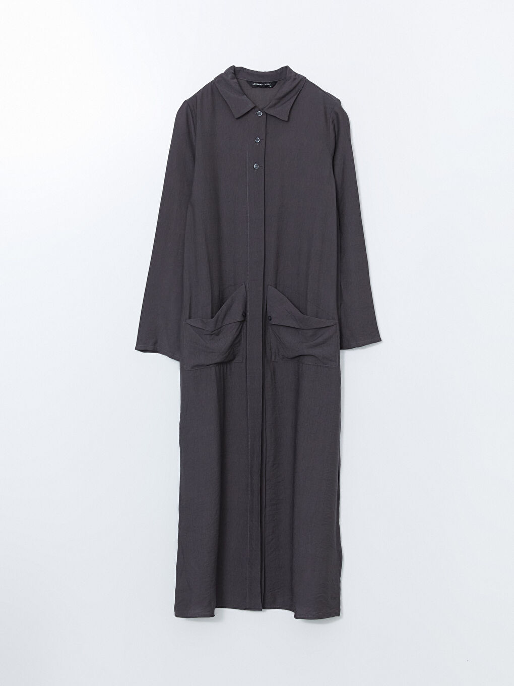 Plain Pocket Women's Abaya-4