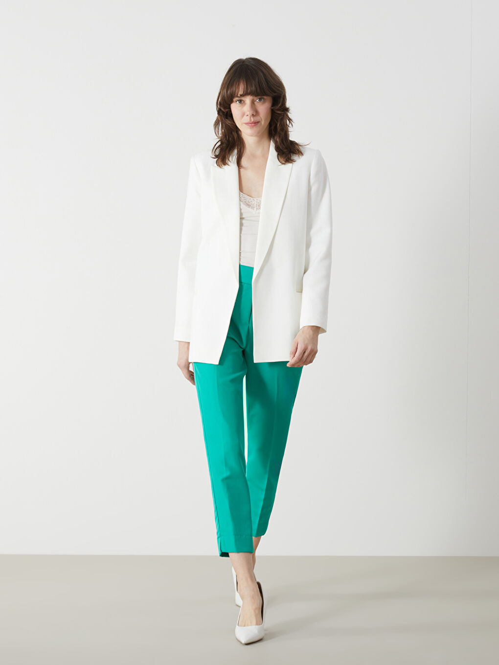 Elasticated Waist Women's Trousers -W4HQ35Z8-GTE