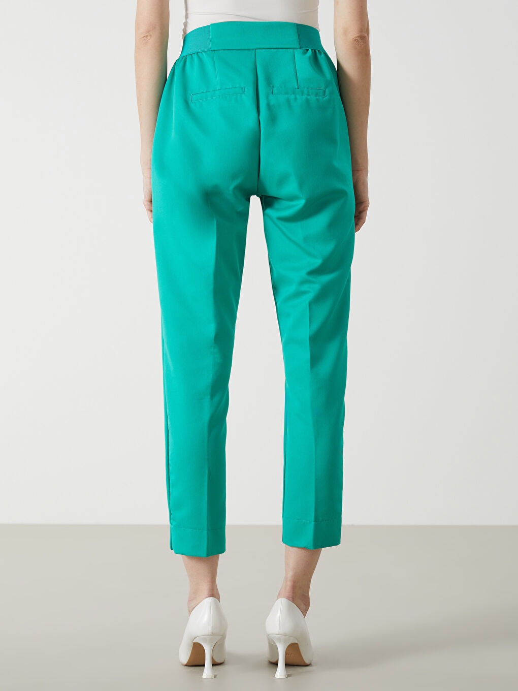 Elasticated Waist Women's Trousers -W4HQ35Z8-GTE