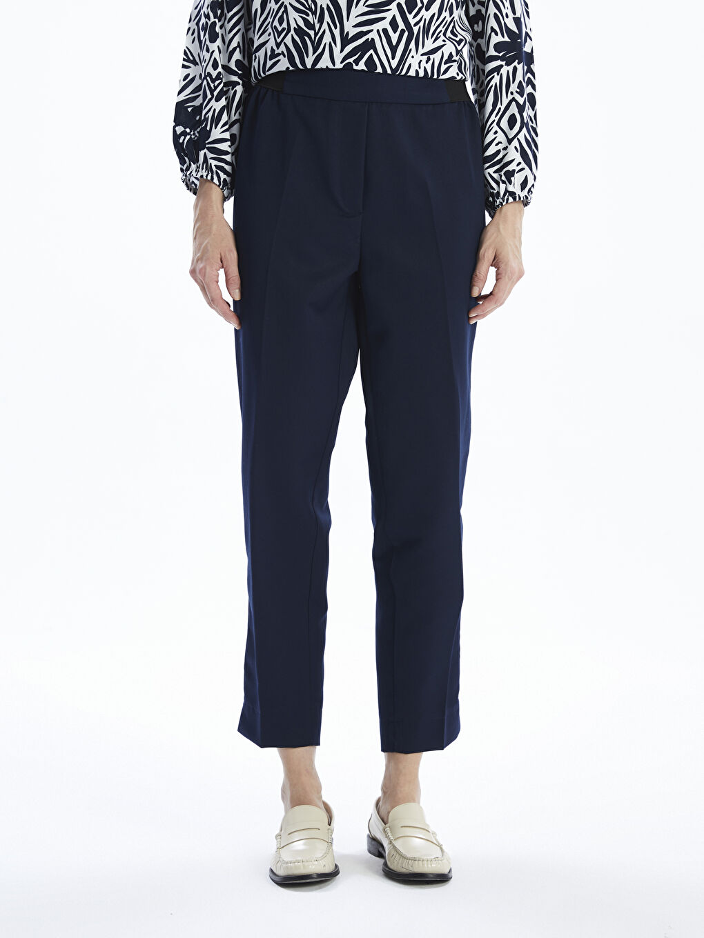 Elasticated Waist Women's Trousers -W4HQ35Z8-HSA