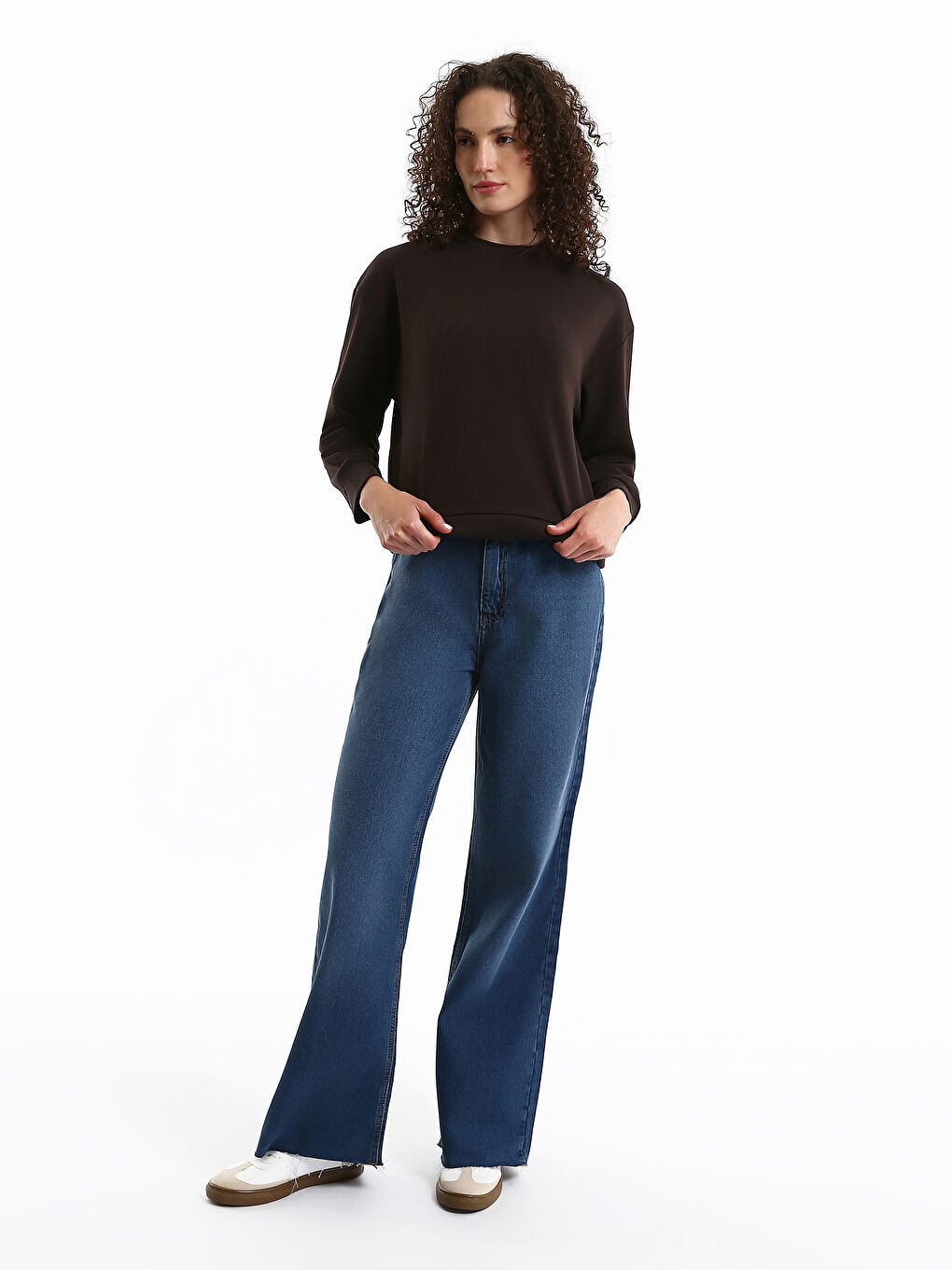 Jean Jambe Large pour Femmes