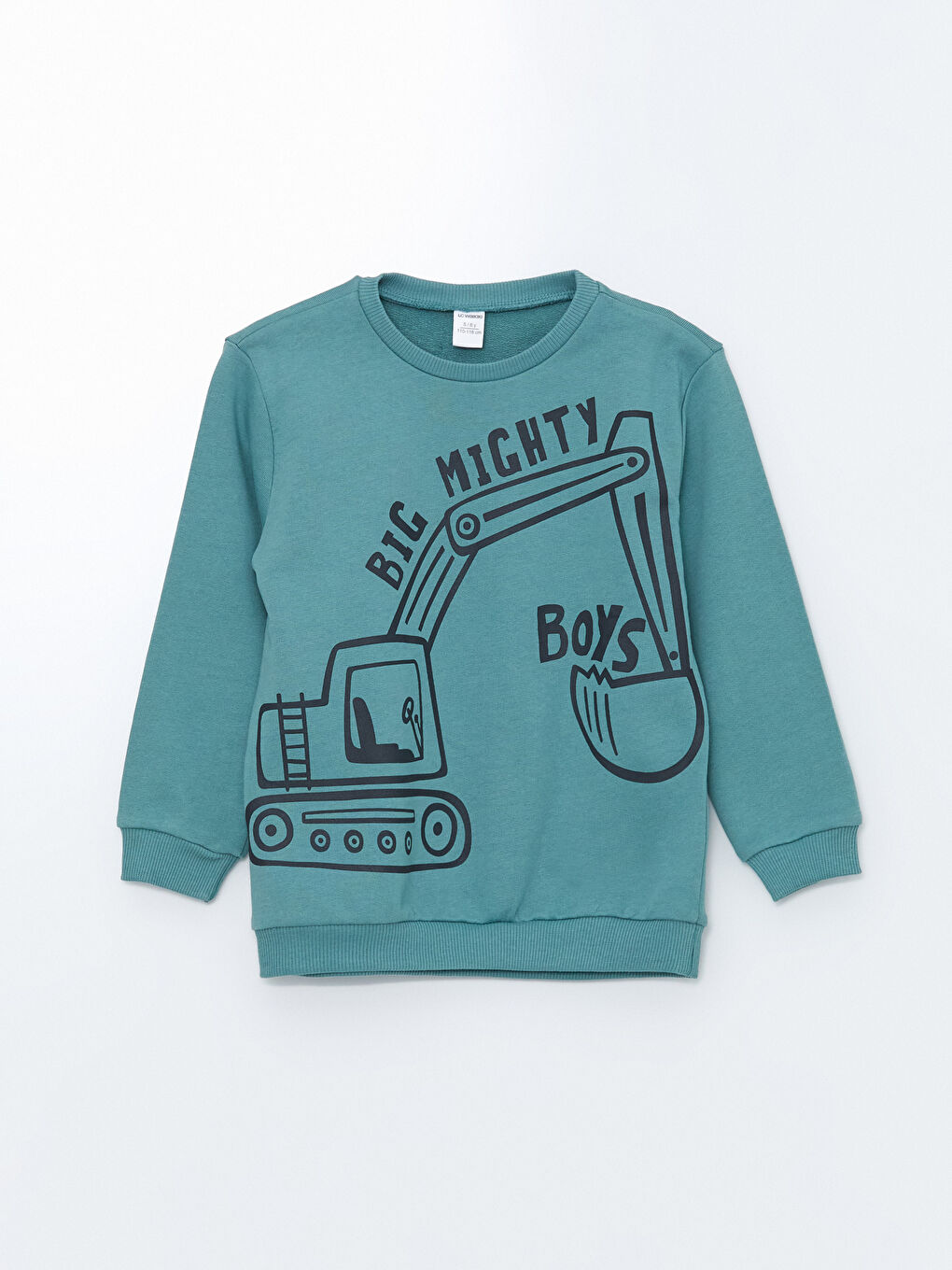 LCW Kids Yeşil Baskılı Uzun Kollu Erkek Bebek Sweatshirt 2'li - 1