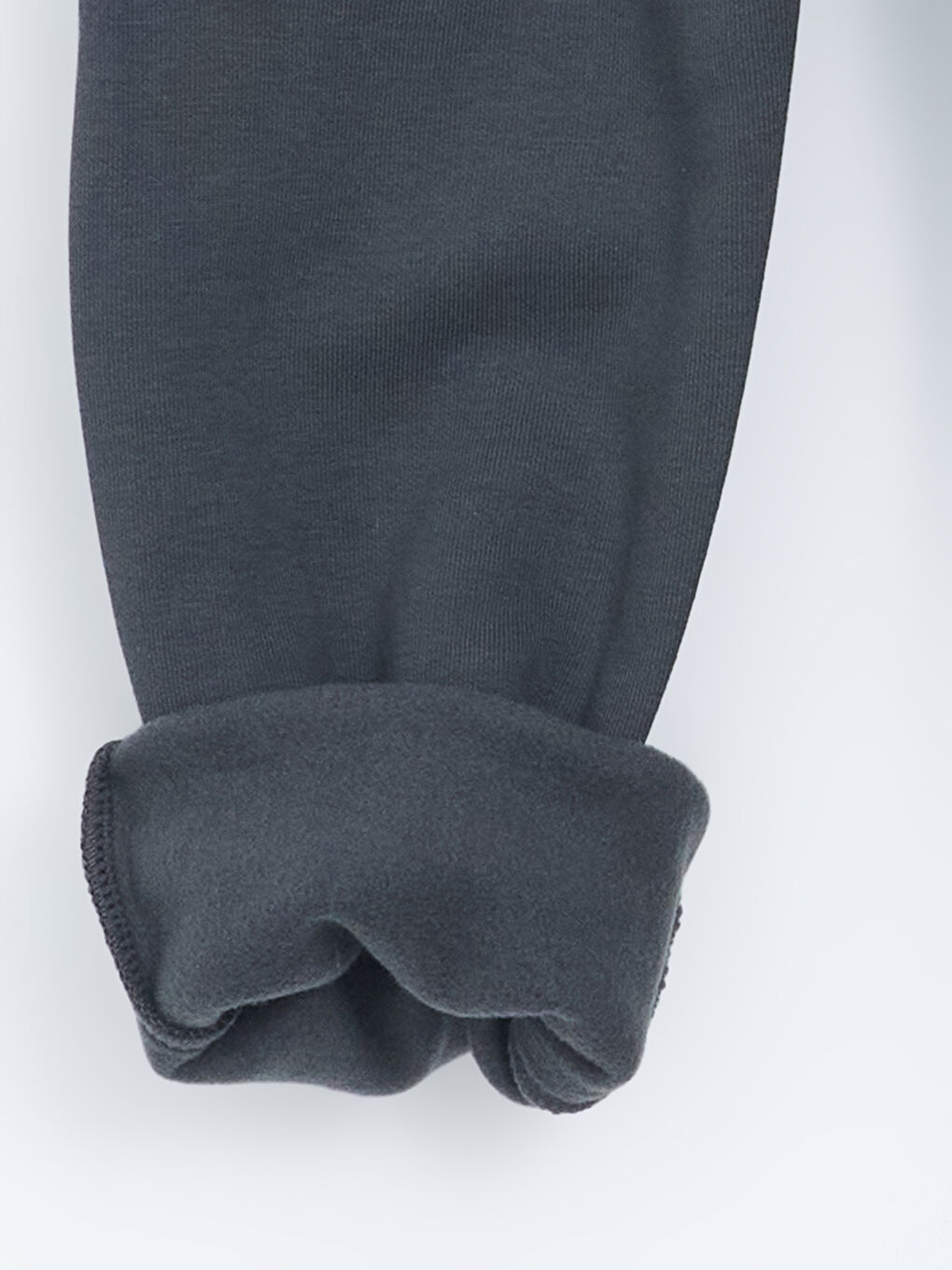 Antrasit Beli Lastikli Erkek Çocuk Kalın Jogger Eşofman Altı-2