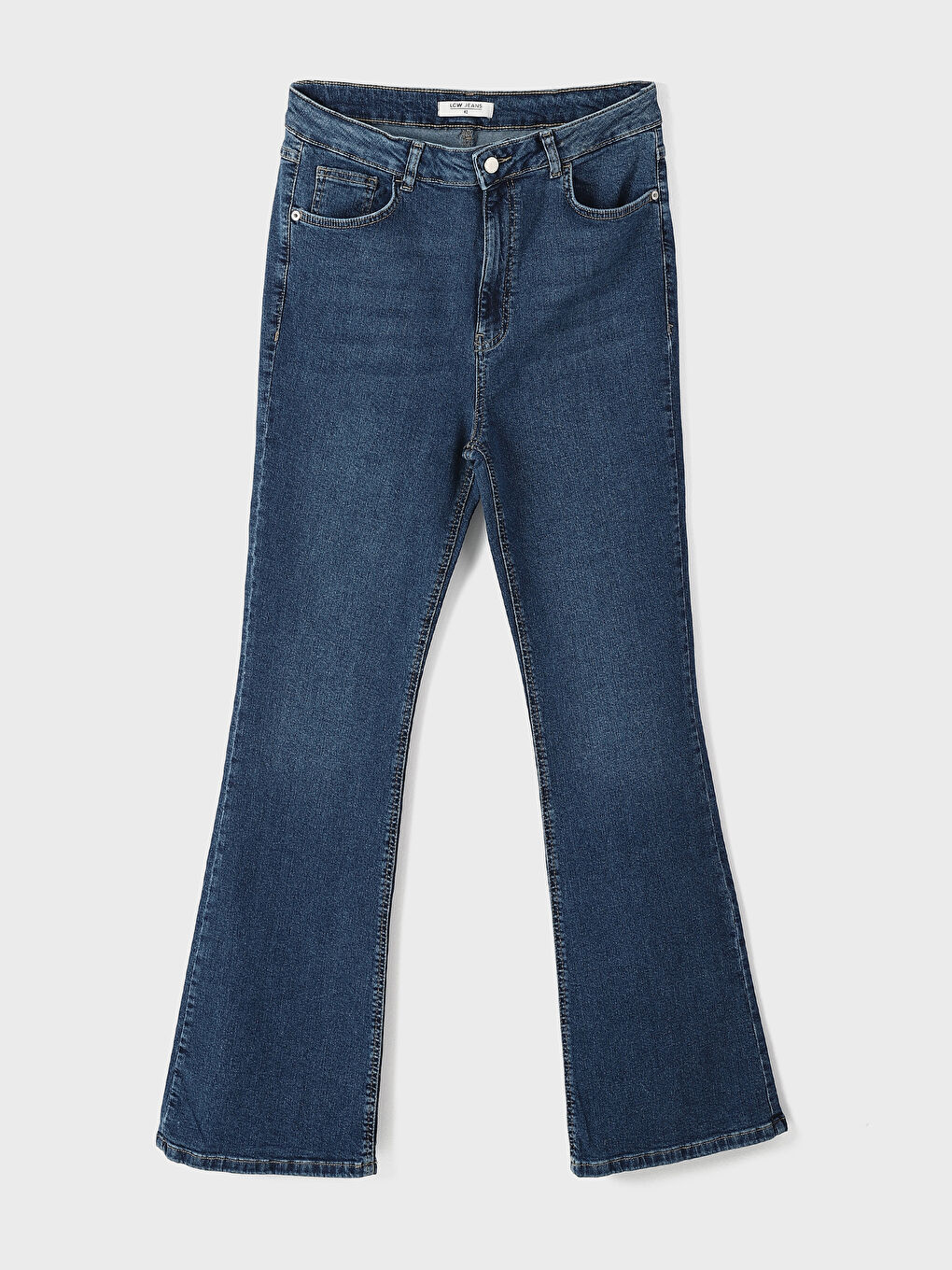 LCW Jeans جينز نسائي بوسط عالي وموديل المريخ واسع -W4HR09Z8-H45