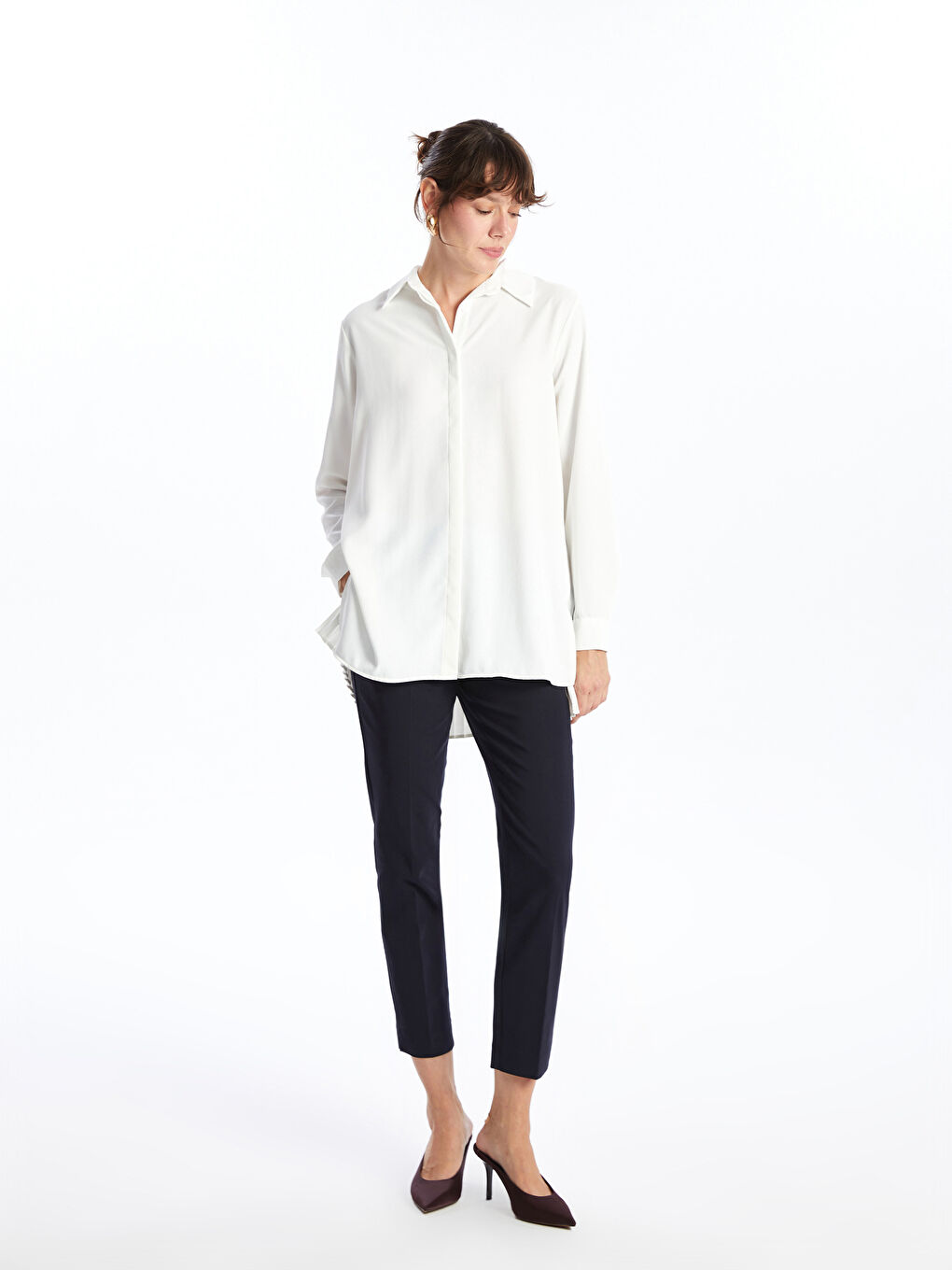 LCWAIKIKI Classic Slim Fit Women's Trousers -W4HR35Z8-E1J