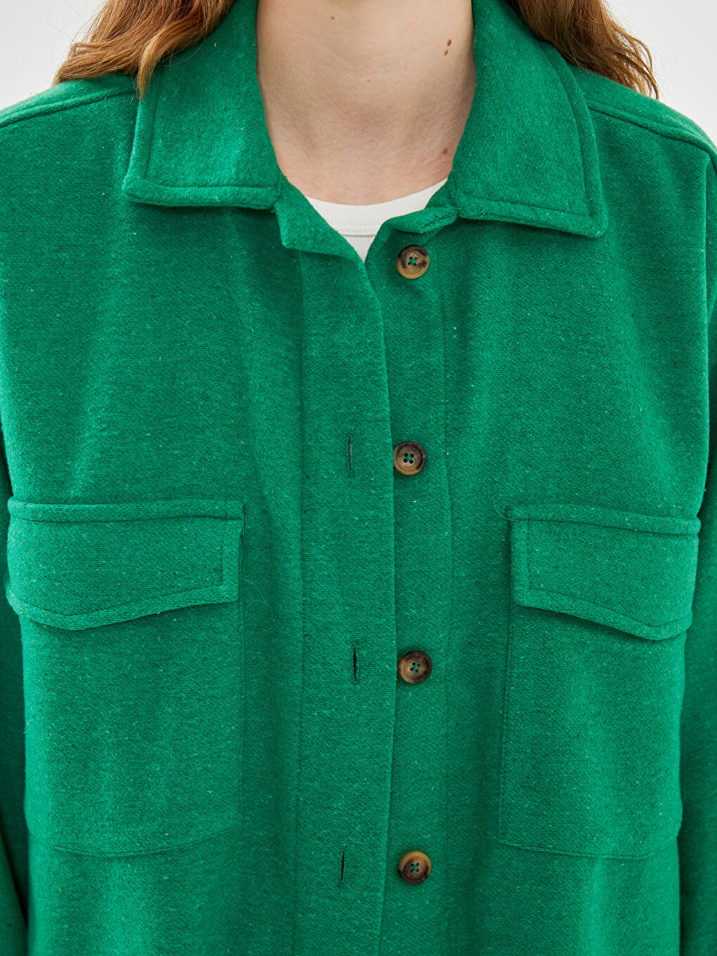 Oversize Twill Women's Shirt Jacket-2