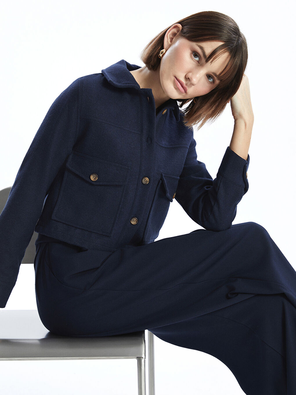 Shirt Collar Women's Cachet Jacket -W4HR78Z8-HSA