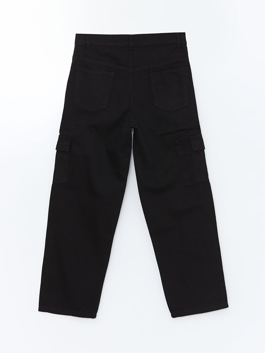 Relaxed Fit Plain Wide Leg Women's Cargo Trousers -W4HR82Z8-CVL