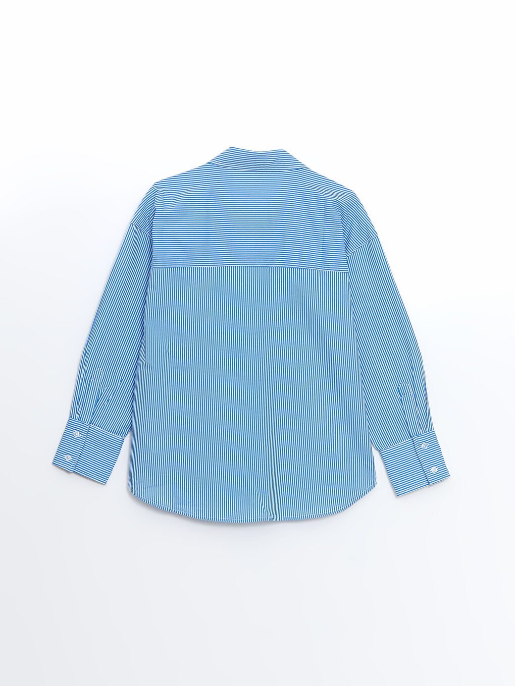 Striped Poplin Women's Shirt-5