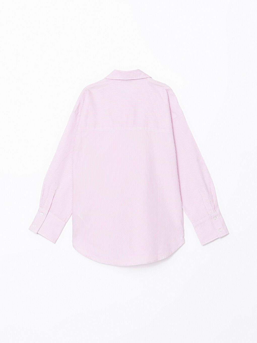 Chemise en Popeline Rayée pour Femmes-5