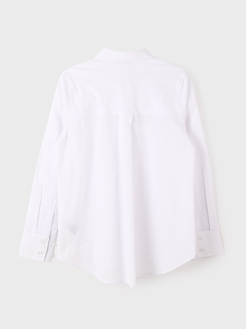 Plain Long Sleeve Dobby Women's Shirt-1