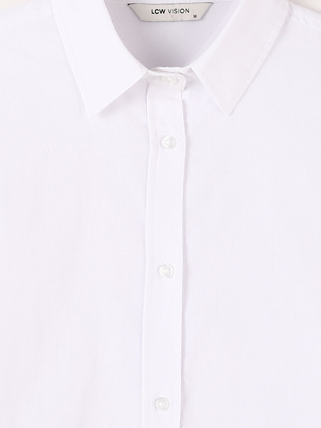 Plain Long Sleeve Dobby Women's Shirt-2