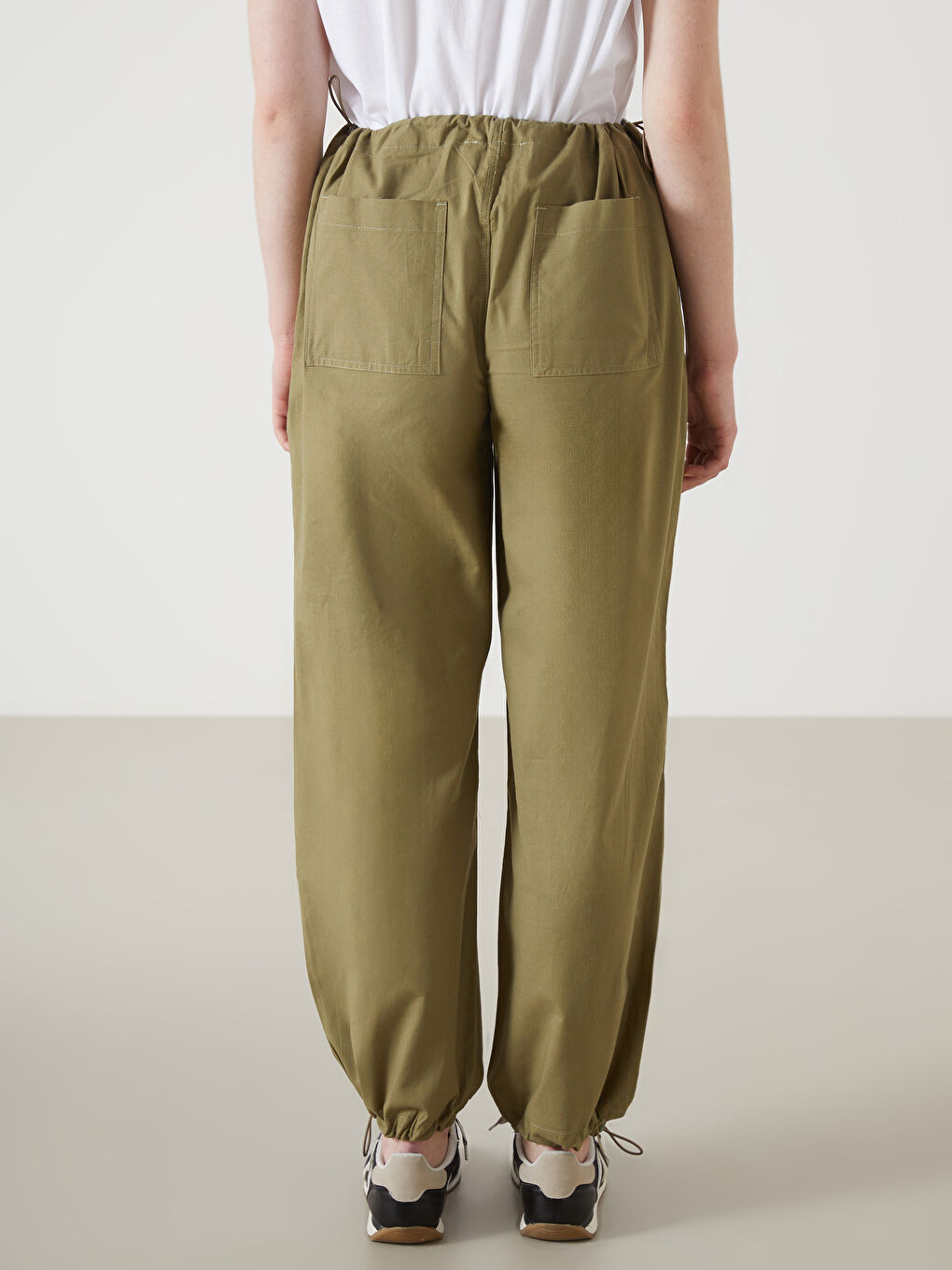 Elastic Waist Women's Jogger Trousers -W4HS11Z8-JNN