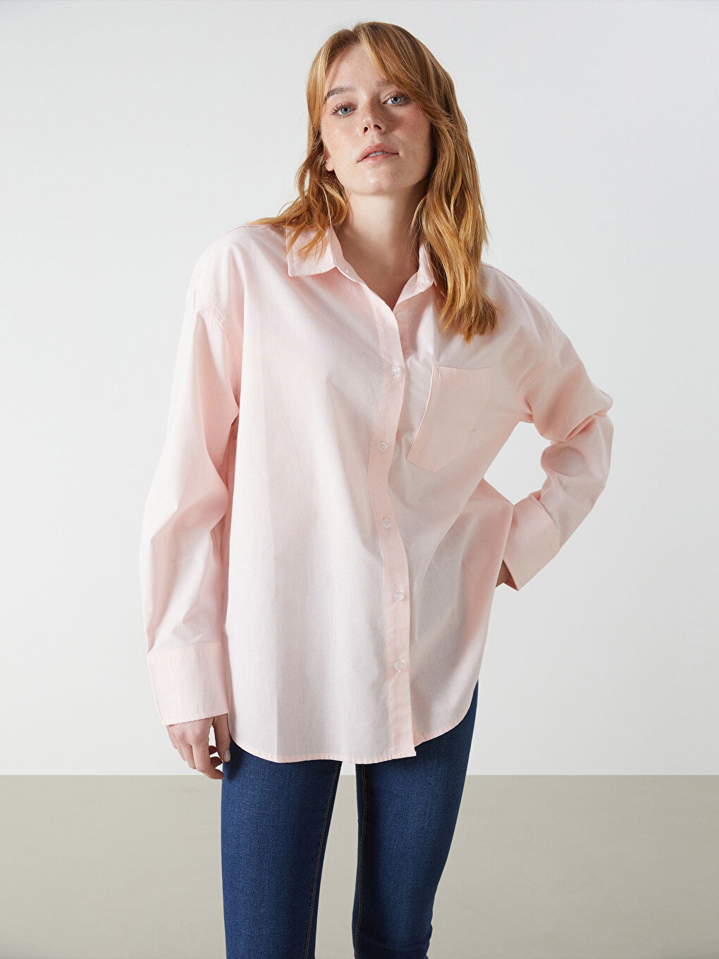 Oversize Poplin Women's Shirt