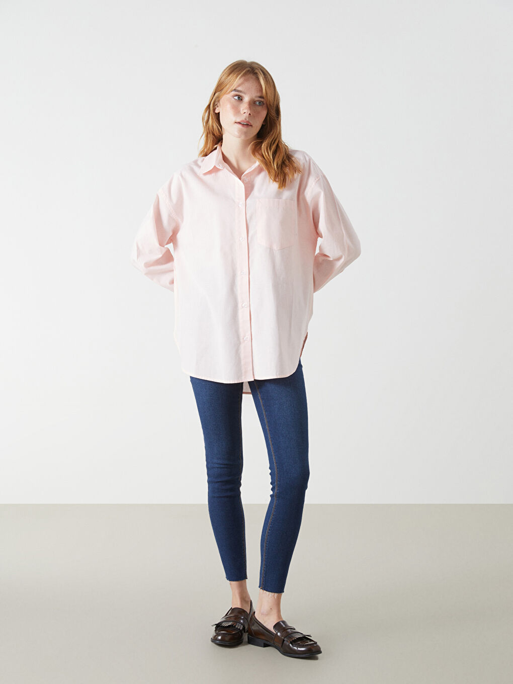 Oversize Poplin Women's Shirt-1