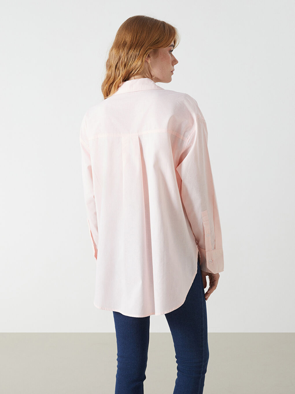 Oversize Poplin Women's Shirt-3