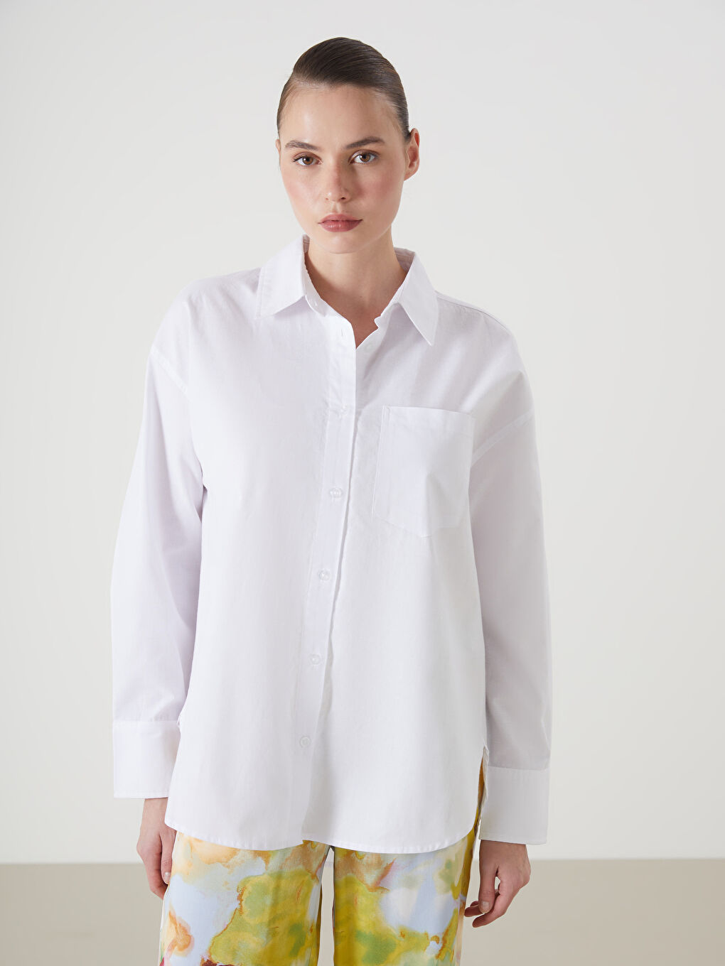 Oversize Poplin Women's Shirt