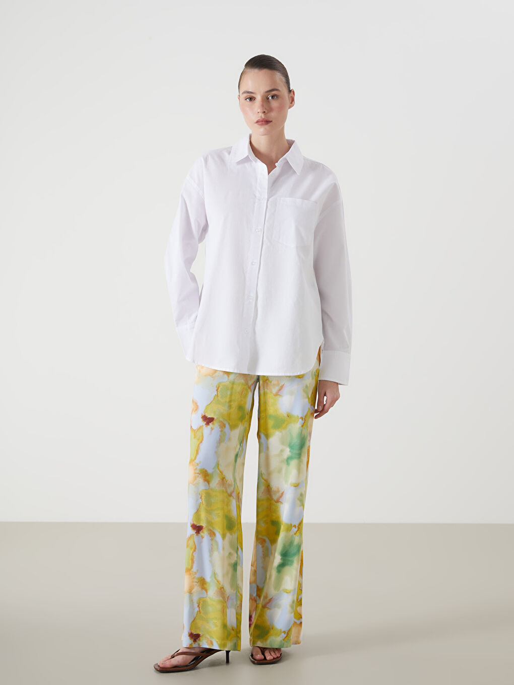 Oversize Poplin Women's Shirt-1