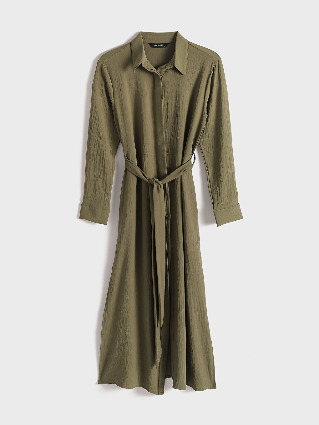Sash Detail Women's Shirt Dress