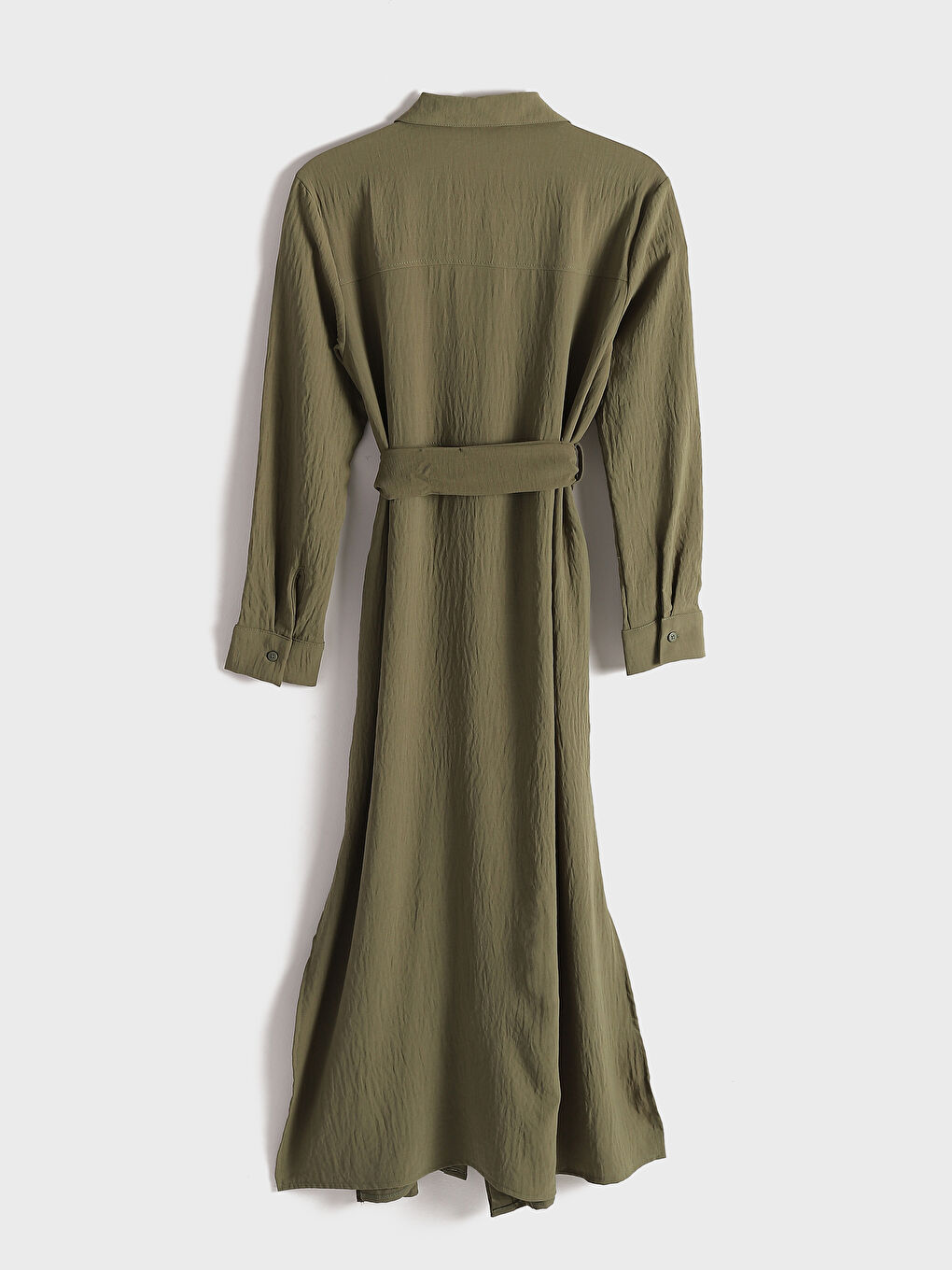 Sash Detail Women's Shirt Dress-1
