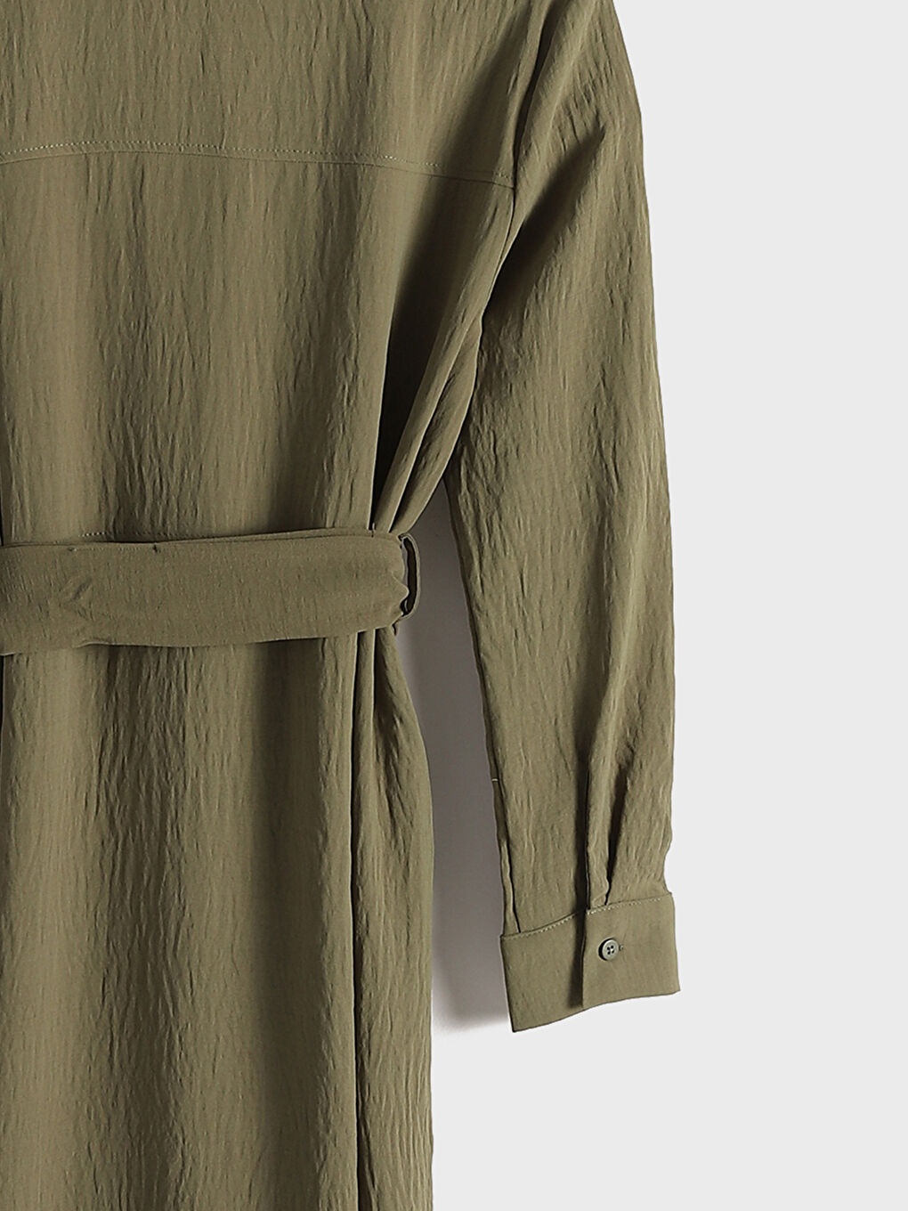 Sash Detail Women's Shirt Dress-2