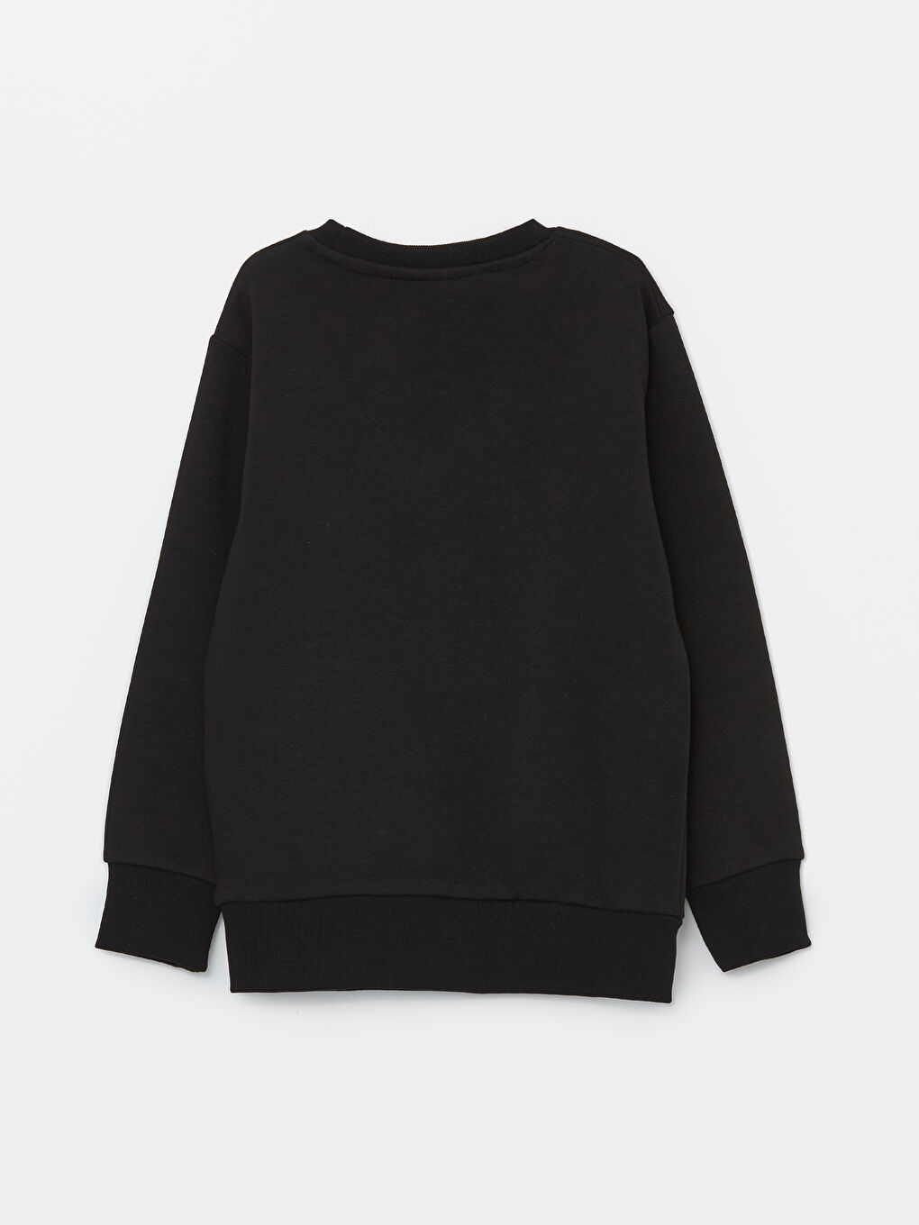 LCW ECO Yeni Siyah Bisiklet Yaka Basic Uzun Kollu Erkek Çocuk Sweatshirt - 1