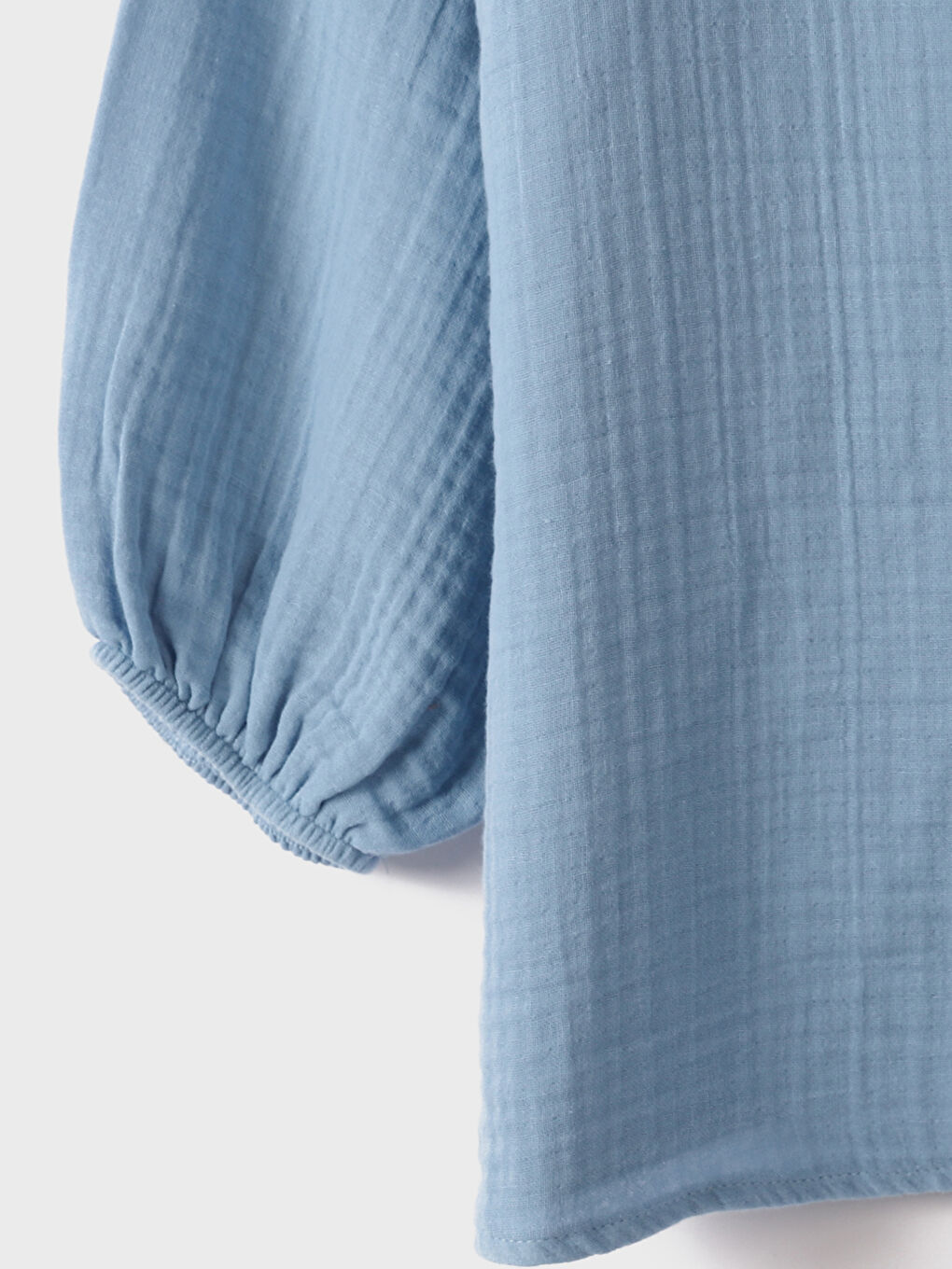 Balloon Sleeve Women's Plain Tunic-1